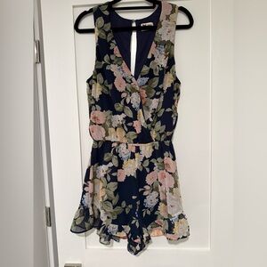 Miu miu Floral Sleeveless Romper